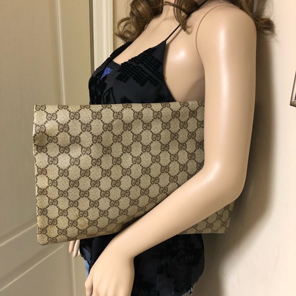 Gucci Handbags - SOLD GUCCI 1960s GG Supreme Logo Monogram Canvas